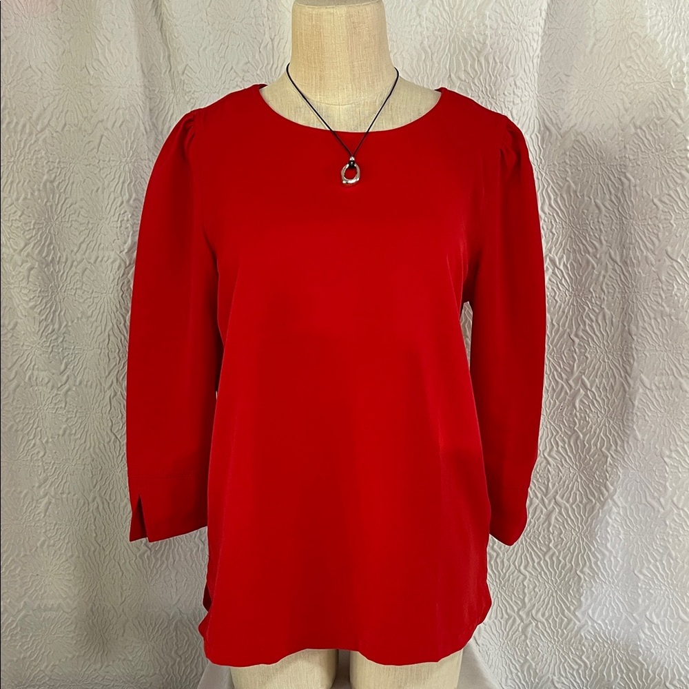 LOFT Vibrant Red Blouse